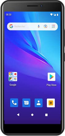 Konrow - Star 55-4G Smartphone mit Dual SIM - Display 5,45'' QHD, 16 GB Speicher Erweiterbar auf 64 GB, Bluetooth 4.0, WiFi, GPS, Akku 3000mAh, 2 Kameras mit 8 & 2 Mpx - Android 12 Go - Schwarz