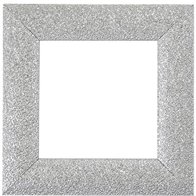 ElekTek Decorative Switch Surround Frame Cover Finger Plate Milano Sparkle Silver Sparkle