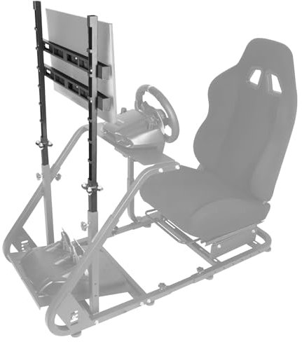 Dardoo Racing Simulator Cockpit Monitor Mount Fits for Logitech G923 G29 G920, Thrustmaster Wheel Frame, Xbox One, PC, Excluding Steering Wheel, Shift Lever, Pedals, Seat and Racing Frame