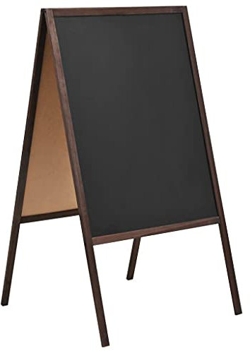 Homgoday Doppelseitige Tafel mit Staffelei aus Zedernholz, 60 x 80 cm, Möbel für Innen- und Außenbereiche, Haus und Wohnzimmer