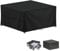 LAMUNI Housse Table de Jardin, 150x120x90cm Bâche Salon de Jardin Rectangulaire Housse Protection Salon de Jardin Imperméable Bache Table de Jardin, Anti-UV, 420D Oxford Housse Table Exterieur
