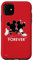 iPhone 11 Disney Mickey and Minnie Mouse Silhouettes Forever Red Case
