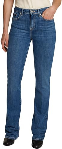 Tommy Hilfiger Damen Jeans Hose Bootcut Stretch, Blau (Mid Blue), 34W/32L