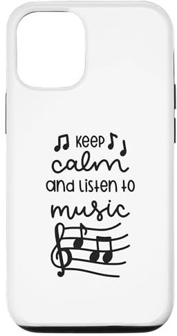 iPhone 13 Keep Calm And Listen To Music Cool Music Lover Case