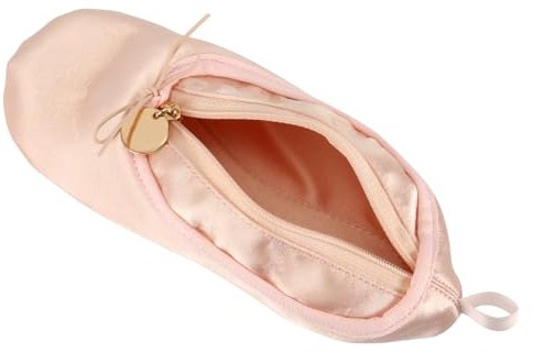 Borsa per il trucco con scarpe da balletto, borsa per cosmetici da ballerina, portatile, per scarpe da ballo, organizer per matite, per donne, ragazze, ballerine, regali di viaggio