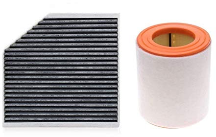 SAWILI 2-teiliges Innenraumluftfilter-Set, for Audi, A6 C7 2.8FSI 2010–2015/3.0TDI 3.0TFSI 2011–2018, for ALLROAD, Avant RS6 S6 Quattro Modell-Filterset Pollenfilter Auto(2 Pcs Filter Set)