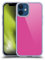 Head Case Designs Schwarz Blockfarben Soft Gel Handyhülle Hülle kompatibel mit Apple iPhone 12 Mini