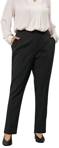 EVANS Curve Tapered Trousers - Women's - Plus Size Curve Black