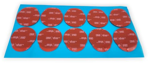 3M Klebeband doppelseitige Klebepads Klebeband VHB 5952 EXTRA STARK mit Abziehlasche (40mm Durchmesser - 5 Stück)