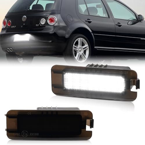OZ-LAMPE LED Kennzeichenbeleuchtung für V-W Polo 9N 6R CC GOLF4 GOLF5 GOLF6 GOLF7 Lupo Scirocco Phaeton NEW Beetle, Kennzeichenleuchten für Porsche 718 Boxster Cayman 911 Panamera Macan