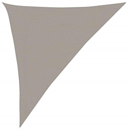 vidaXL Vela Parasole 160 g/m² Triangolare 3x4x5 m in HDPE, Vela ombreggiante, Ombra da Patio, tettoia ombreggiante, Vela da Giardino, tettoia