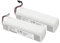 Batterie Lithium-ion 12800 MAh P2008-4S2P-MMBK, Compatible Avec L'aspirateur Robot Dreame D9, F9, L10, L10 Pro, 4INR19, 66-2(2PCS12800mAh)