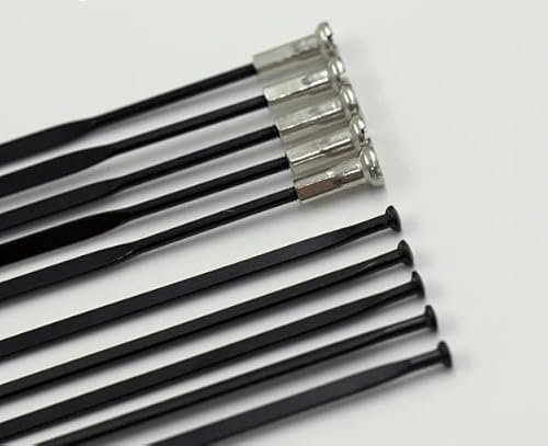 HYFEUOKF Fahrradspeiche Fahrradspeichen mit Nippeln 5 Stück Rennrad Straight Pull Aero-Speichen for Mavic AKSIUM Ksyrium Equipe CROSSRIDE Cosmic FüR MTB-Laufradspeichen(290mm 5pcs)