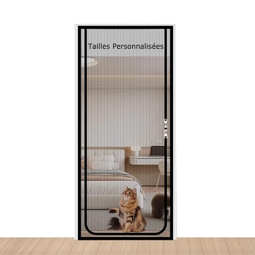 Moustiquaire Porte Fenêtre, Rideaux Anti Mouches pour Porte, Maille Fine Rideau Anti Mouche, Garde l'Air Frais à l'Intérieur, Moustiquaire de Porte pour Chat