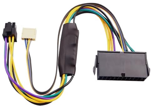 ELFJMZP ATX 24-Pin auf ATX 6-Pin + HP 2.54mm 6P-4PIN Stromadapterkabel Kompatibel mit HP Z220/Z230 18E4 Workstations und EliteDesk 800 G1 (SFF/MT/TWR) ProDesk 600 G1 4000/6005/8300 13in/33cm