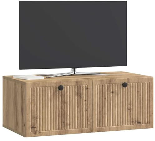 vidaXL Wandmontierter TV-Schrank Artisan-Eiche 78,5 x 41 x 30 cm, Moderner Wohnraum, rechteckiger TV-Schrank, viel Stauraum, Wandmontage, kompakter Organizer fürs Zuhause