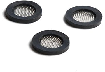 Shower Head Gasket - Rubber Washer - Creates A Seal to Prevent Leakage - with Wire Mesh Middle, 3/4 inch (3 Pack) by Barclays Buys