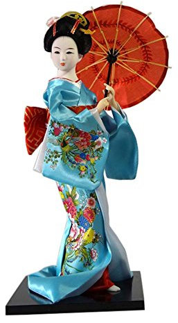 Fancy Pumpkin Japanische Puppen Geisha Mädchen Geiko Kimono Puppe Home Dekoration Kunst Sammlung, D-18