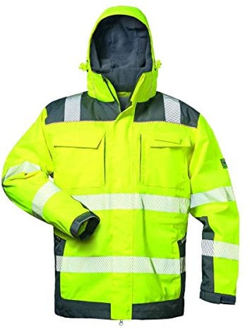 2in1 Warnschutzjacke Elysee *Rufus* gelb/grau Gr. L