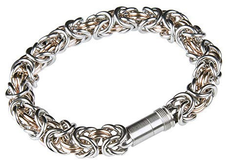 Ernstes Design Edvita Armreif A85 Edelstahl Königsarmband Armband Rotgold besch