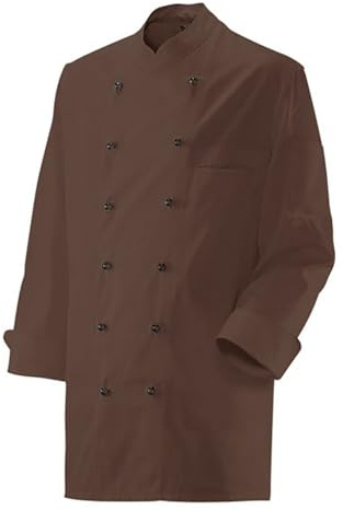 EXNER Unisex Koch-Jacke, langarm, Baumwoll-Mischgewebe, Stehkragen, XS-5XL (6XL). Lieferung erfolgt ohne Kugelknöpfe.