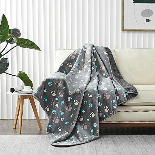 Allisandro® Wasserdichte Hundedecke, Bleiben Sie Drinnen und Draußen Trocken und Komfortabel, Knochendruck 140 x 100 cm
