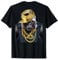 Fox Republic Design Maglietta Gorilla rapper in catena e berretto dorati, stile hip hop, Nero, Size S