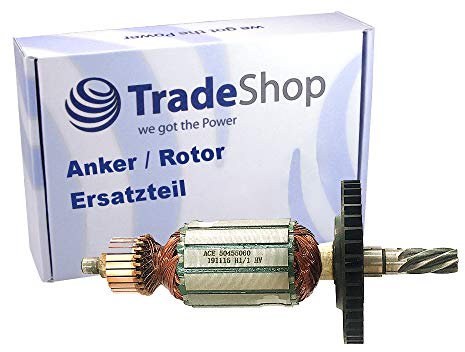 Anker/Rotor/Motor Ersatzteil/Läufer/Kollektor/Polpaket mit Lüfter ersetzt 516288-7 für Makita Stemmhammer Abbruchhammer wie HM1100C HM1130C