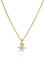 THOMAS SABO Damen Kette Gold Blume weiße Steine 925 Sterlingsilber KE2103-414-14-L45V