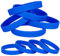 LVNRIDS Braccialetti elastici in silicone 25 pezzi, cinturini da polso in gomma Bracciali per Homme femme Blu