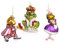 BRUBAKER 3-teiliges Baumkugel Set Frosch Märchen - Handbemalte Weihnachtskugeln Froschkönig, Prinz beim Antrag und Prinzessin - Mundgeblasener Christbaumschmuck aus Glas - Baumschmuck Lustig