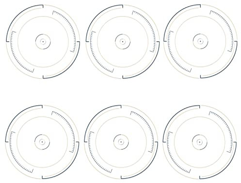 6 marcadores de punto objetivo Bullseye para juegos de guerra y Warhammer 40k