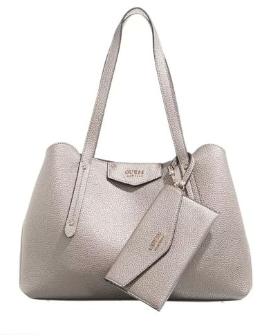 GUESS Damen ECO Brenton GIRLFRIE Schulranzen, Zinn