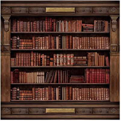 Aoihrraan 3x3m Retro Bücherregal Fotografie Hintergrund Antike Vintage Bücherregal Antik Bücher Rustikal Holz Regal Hintergrund Lehrer Schüler Online Studieren Video Schießen Portrait Foto Prop