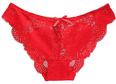 Dasongff Culottes Dentelle pour Femme Sexy Grande Taille Shorties Femmes Dentelle Slip Sexy Coquin String Femme Sexy Chic Ficelle Slips Jetables Esthétique Taille Basse Culotte Respirant