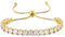 GW Tennisarmbänder für Damen Armkette Gold Silber Zirkonia Kristall Armbänder für Frauen (Einstellbar-1, 1-Reihig-Goldig)