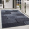 HomebyHome Teppich Wohnzimmer 240x340 cm Schwarz und Anthrazit Moderne Wand Design - Esszimmer und Schlafzimmer Teppich Kurzflor Teppich Extra Weich Pflegeleicht - Carpet Living Room
