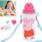 Peppa-Pig Kids Water Drinking Bottle 500ml- Tritan BPA Free, Wide Mouth and Lightweight, Leak-Proof Water Bottle for Girls 3+Years