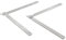 Aracombie 2 Packs Lid Support Hinge Soft Close, Rotatable Folding Lid Stay Hinge Heavy Duty,Stainless Steel Lid Support Bracket for Drop Front Desk Cupboard Cabinet