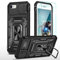 YmhxcY Hülle Für iPhone 7/8/SE 2020/2022 Hülle,*2 Displayschutzfolie,Slide Camera Cover, Militär Grade Schutzhülle, 360°Drehen Metallständer,Für iPhone 7/8/SE 2020/2022 Hülle-Schwarz