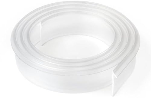 Shuisen Joint de bas de porte de douche en vinyle transparent - 91,4 cm de long - Convient pour porte de douche encadrée