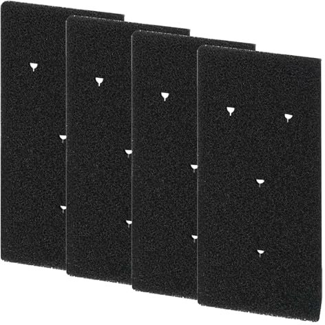 Shutex Set de 4 filtres pour Bauknecht Privilege Whirlpool HX 481010716911 sèche - linge thermopompe sèche - linge filtre de base pour sèche - linge thermopompe sèche - linge 230 x 115 X 14mm
