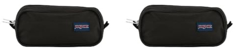 JANSPORT Large Accessory Pouch, Large Pouch, 1.3 L, 11 x 23 x 7.5 cm, Black (Pack of 2)