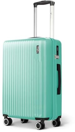 LUGG 24inch Vacay Suitcase ABS Luggage with TSA Indent Lock, Aluminium Trolley Handle, 360° Spinner Wheels, Water-Resistant & Durable Material - Airline Compatible (65 x 25 x 44cm)