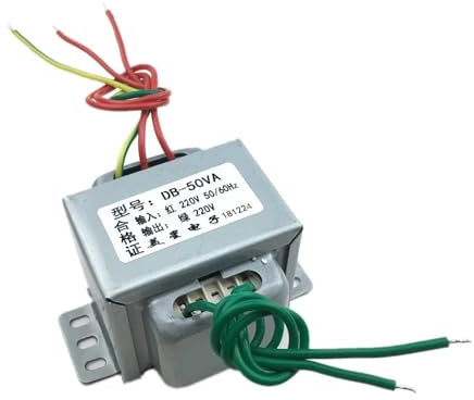 KSZHZYMGX Transformador de Aislamiento EI66 DB-50VA 50W 220V a 220V 1:1