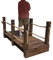 Gartenbrücke Flache Holzbrücke für Teichgarten im Freien, Hochleistungs-Gartenwegbrücke 140 cm, Japanischer Rechteckiger Teichsteg, Spazierbrücken-Landschaftsgestaltung(Color:Width 60cm (23 5/8))