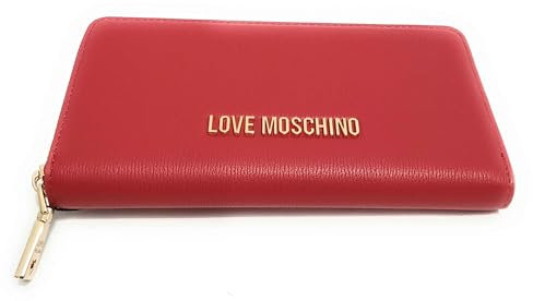MOSCHINO Portafoglio donna Love zip around ecopelle rosso A25MO08 JC5700 ROSSO