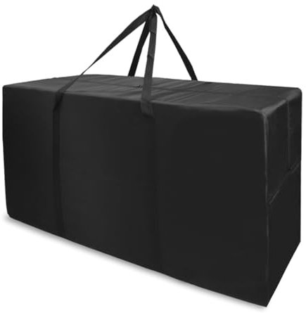 APKOL 210L Grand Sac de Rangement,108x60x33 Grand XXL Sac de Voyage Rangement Vetement Zippée Surdimensionné en Oxford Transport Storage Bag pour Couette,Closet Organizer (Noir)