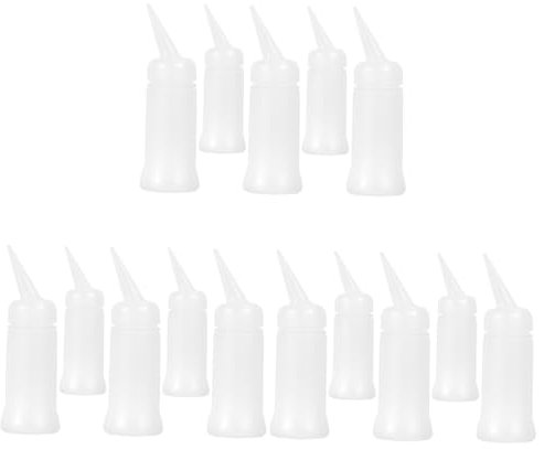 Beavorty 3er-set Nachfüllbare Sprühflasche Für Haarfärbemittel 120 Ml Tragbar Für Den Salon Kunststoff – Unten Leicht Zu Reinigen Weiß 5 Stück X 3