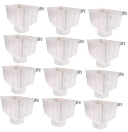 Mikikit Regenrinnenteile und Zubehör Fallrohrumlenker Einfach Zu Installierendes Regenwasserauffangsystem Fassadapter